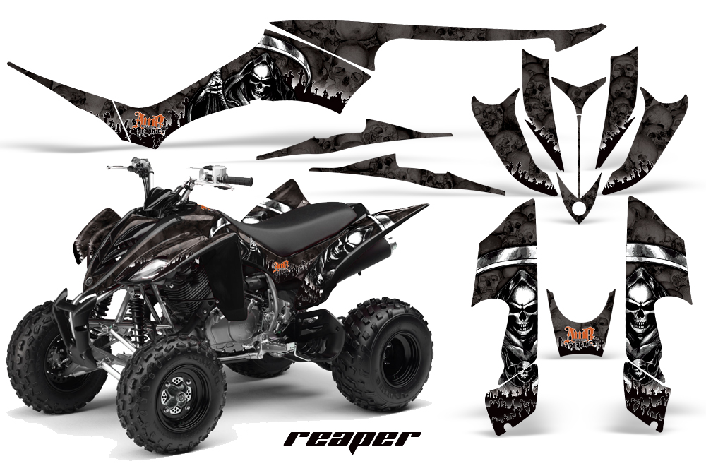 Yamaha Raptor 350 Graphics Reaper Black